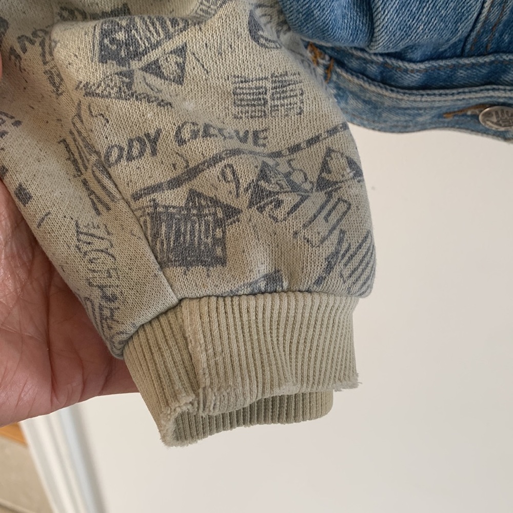 Body Glove Original Vintage Jeans Jacket Bomber Men Size Large Medium - Picture 9 of 10